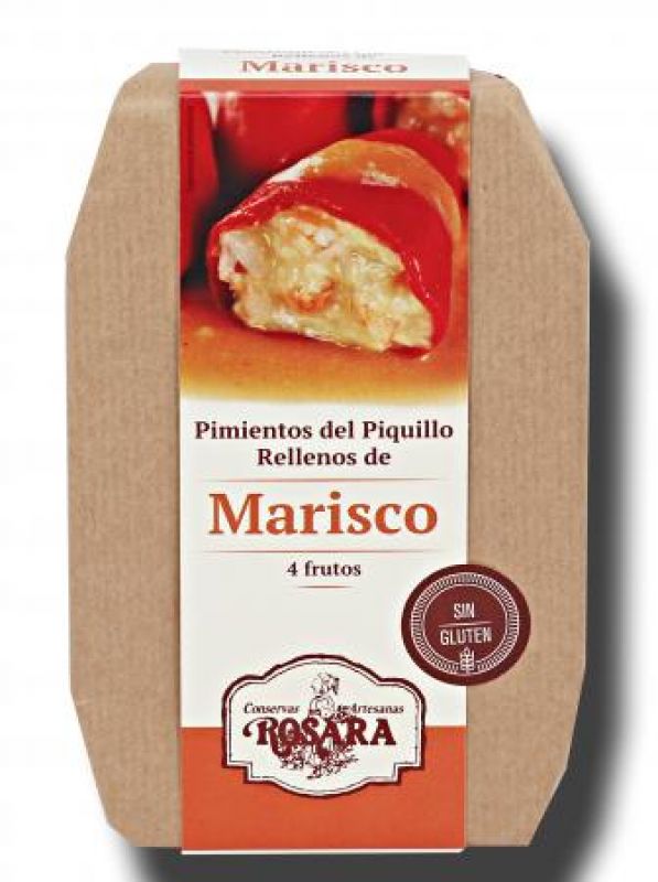 Pimientos del piquillo rellenos de marisco Rosara (250gr)