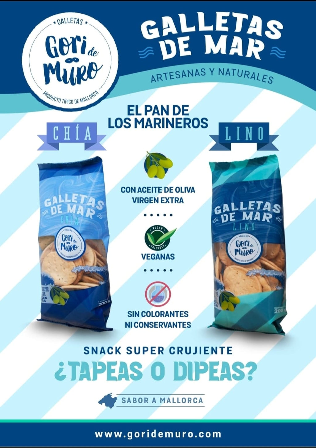 GORI DE MURO GALLETAS DE LA MAR LINO (200gr)