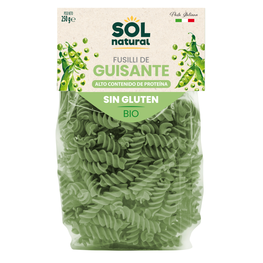 Fusilli guisante (250gr)