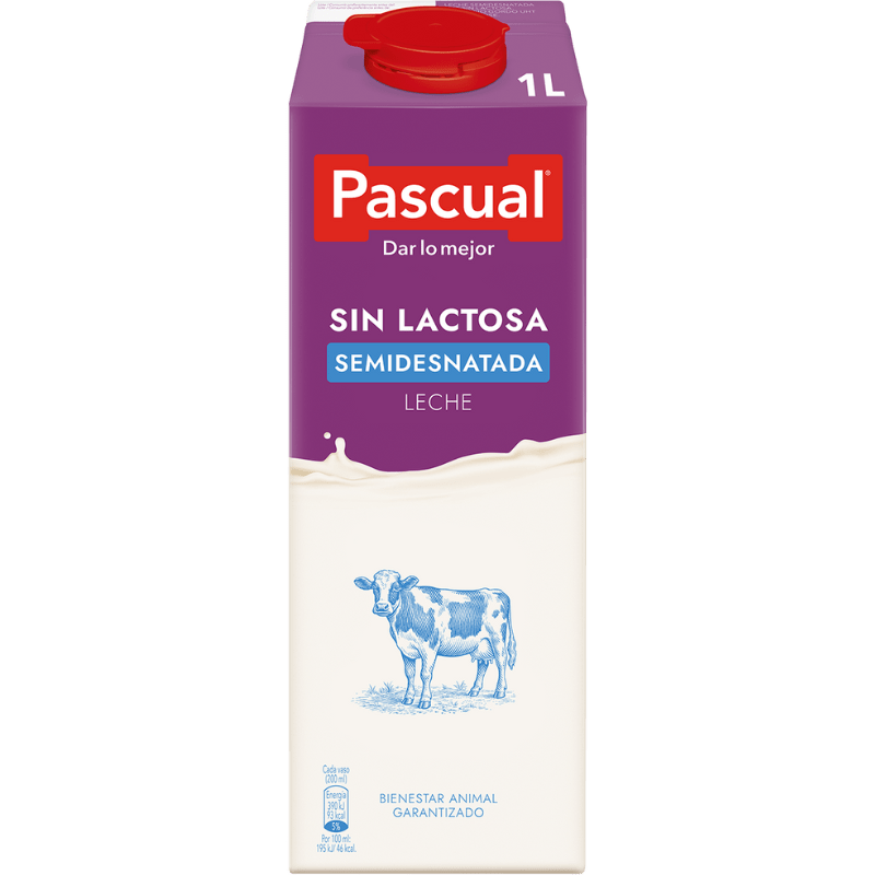LECHE SIN LACTOSA SEMIDESNATADA (1L)