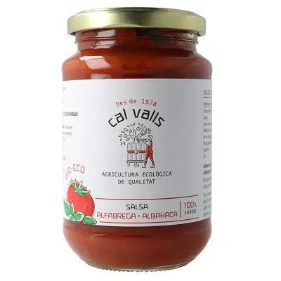 Salsa tomate albahaca Cal Valls (350gr)