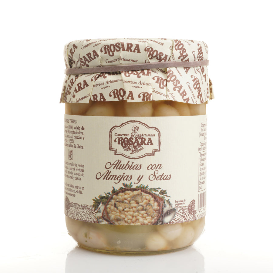 Alubias con almejas y setas Rosara (400gr)